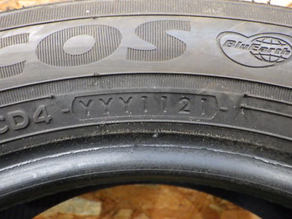 ヨコハマ ECOS ES31 185/55R15 82V 2021年製 8~9分山 4本【夏タイヤ/15インチ】手渡し可の画像10