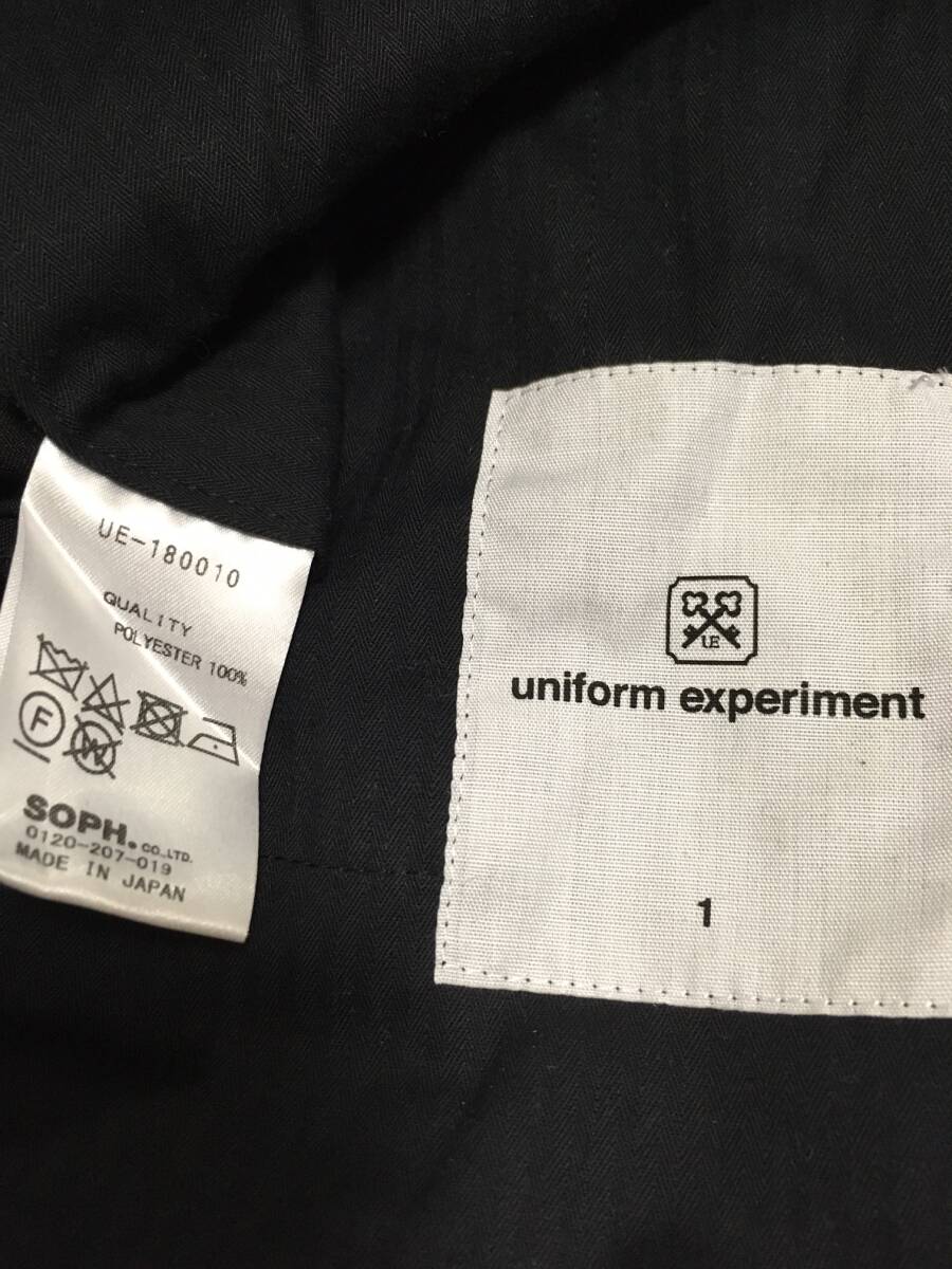 美品 18年 SS uniform experiment : スリム フィット スラックス パンツ ブラック 黒 サイズS SOPHNET. FRAGMENT FCRB AW 24年_画像9