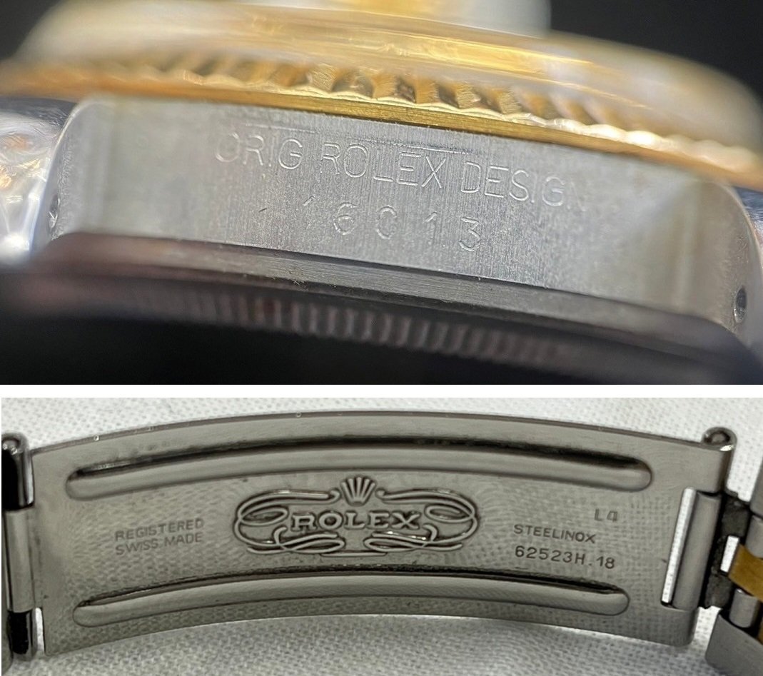 【不動品】ROLEX DATEJUST ロレックス デイトジャスト オイスター パーペチュアル メンズ 自動巻き 腕時計 中古品 RA-01の画像7