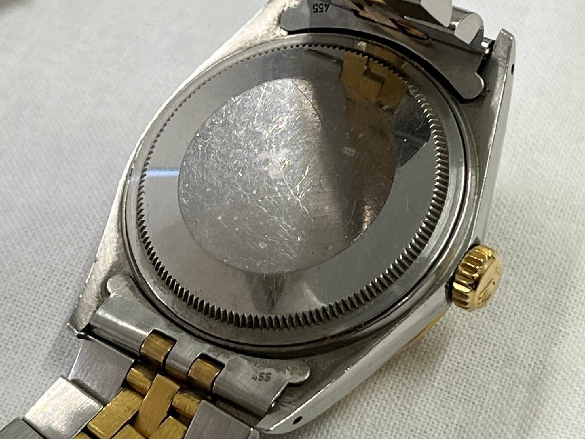 【不動品】ROLEX DATEJUST ロレックス デイトジャスト オイスター パーペチュアル メンズ 自動巻き 腕時計 中古品 RA-01の画像5