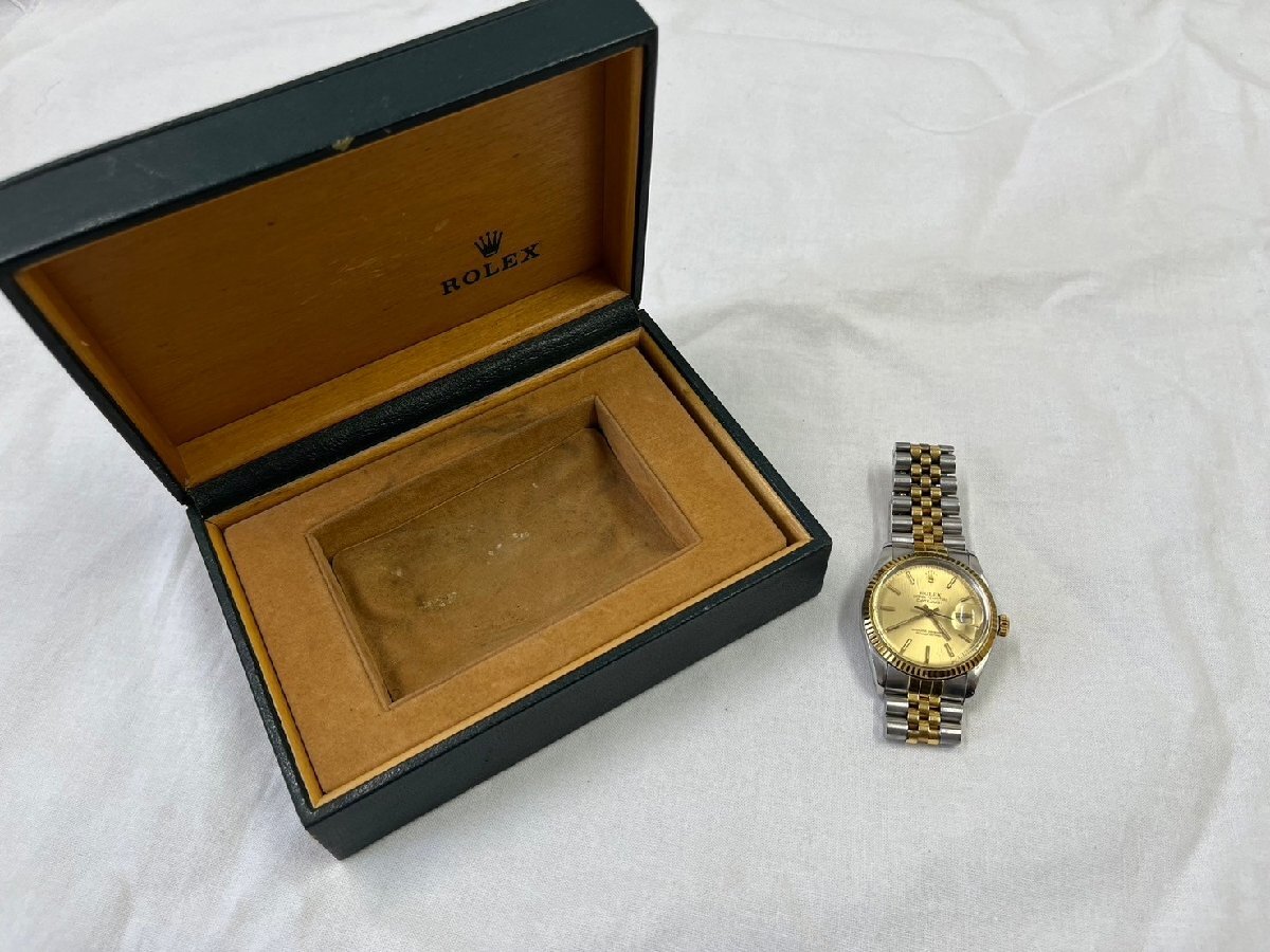 【不動品】ROLEX DATEJUST ロレックス デイトジャスト オイスター パーペチュアル メンズ 自動巻き 腕時計 中古品 RA-01の画像10
