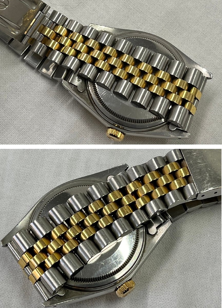 【不動品】ROLEX DATEJUST ロレックス デイトジャスト オイスター パーペチュアル メンズ 自動巻き 腕時計 中古品 RA-01の画像8