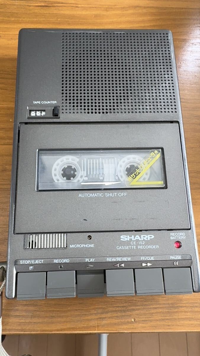 SHARP CE-152 カセットレコーダー ポケコン用 シャープ SHARP CASSETTE RECORDER CE-152