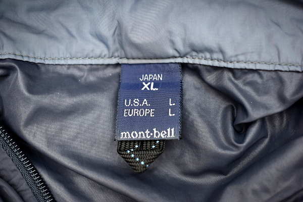 A-4743★mont-bell モンベル 1103172★黒色 軽量コンパクト ポルカテックス加工 携行型ウインドブレーカー ウインドブラストパーカ ＸＬ_画像6