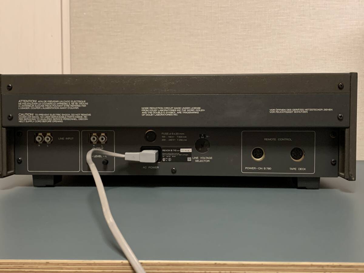 美品 レボックス REVOX B710 MkII カセットデッキ 動作品の画像10