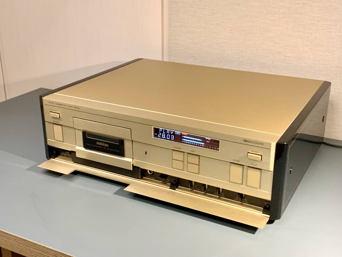 超美品 希少金色レボックス REVOX H11 カセットデッキ 動作品_画像2