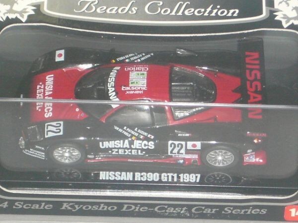 京商 Beads Collection 140 NISSAN R390 GT1 1997 No.22 黒/赤_画像2