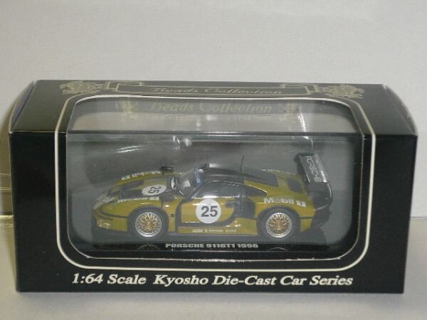☆1/64 Beads Collection PORSCHE 911GT1 1996 (PRE-QUALIFICATIONS) No.25 LM　箱に黄ばみ有り_画像1