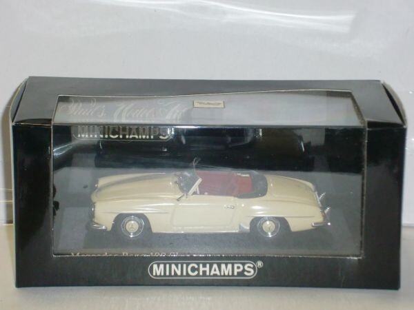 ☆1/43 MINICHAMPS Mercedes-Benz 190SL 1955 アイボリー_画像1