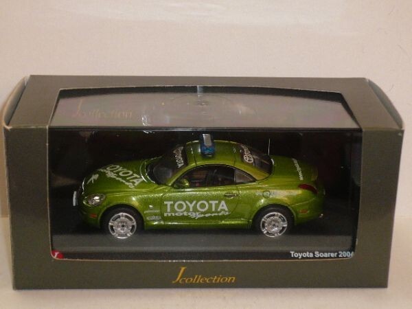 ☆1/43程度 J-Collection TOYOTA Soarer 2004 Toyota Motors Sport Race Car 緑_画像1
