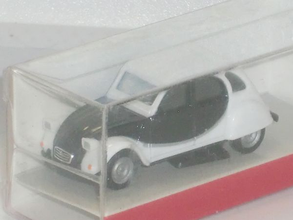 〇1/87 herpa Citroen 2 CV 白/黒_画像2