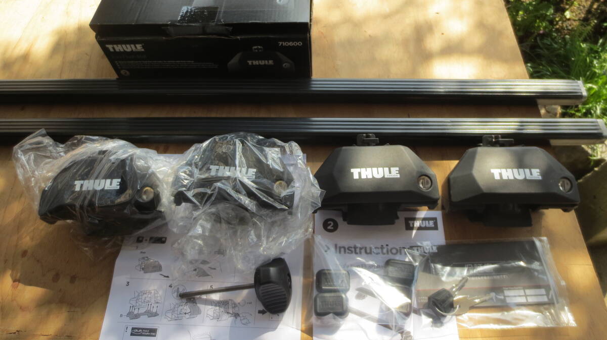 ☆ ・THULE TH7121 スクエアバー ・THULE TH7106 フット ・THULE KIT6002 取付キット・☆の画像3