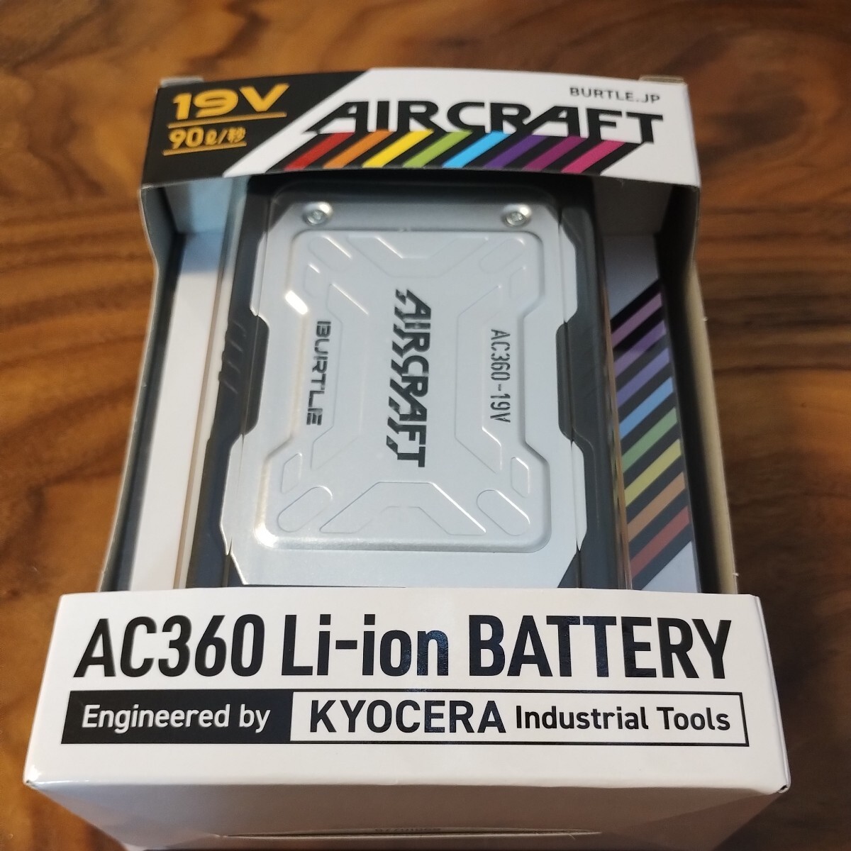 【ジャンク】BURTLE バートル　AC360 19V AIRCRAFT エアークラフト　バッテリー　リチウムイオンバッテリー　充電器　_バッテリー&充電器