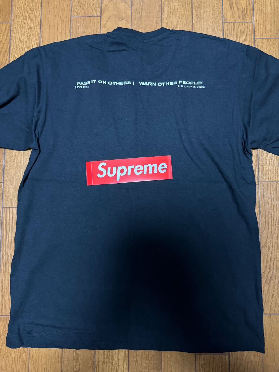 Supreme Tシャツ ブラック L ロゴ 3 関連 シュプリーム スウェット パーカー トレーナー ジャケット パンツ シューズ バッグ デニム 新品の画像2