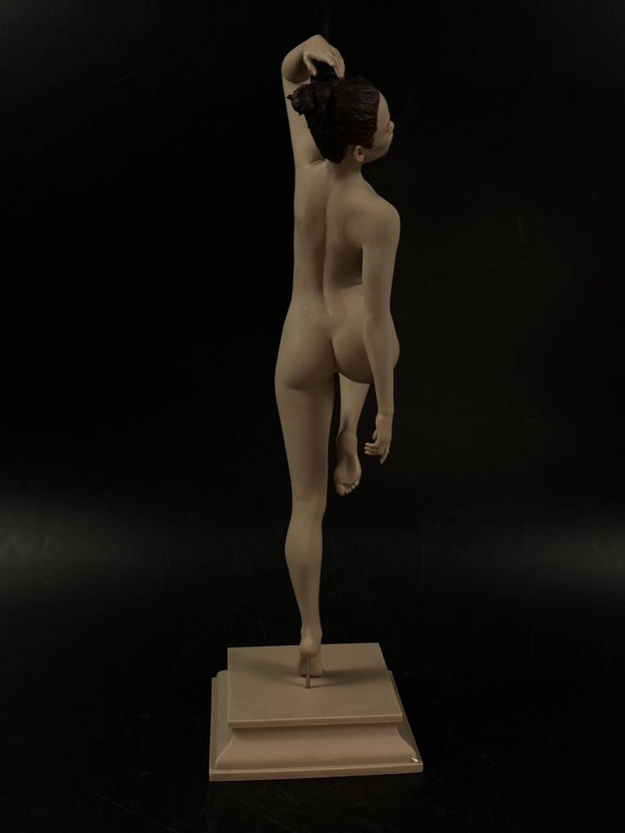 【福蔵】超大型 西洋美術 置物 美人 裸婦 ヌード 樹脂製 少女 女神 女性 高32.3cm_画像4