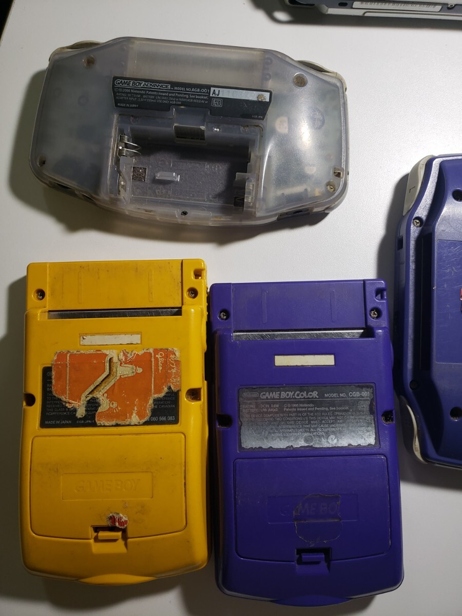 ゲームボーイカラー ゲームボーイアドバンス GAMEBOY COLOR 任天堂　ジャンク　５台_画像4