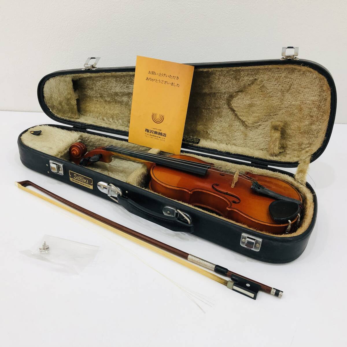 ●スズキ No.220 1/10 バイオリン SUZUKI ハードケース付き 弦楽器 ヴァイオリン Anno 1986 演奏 L1226の画像1
