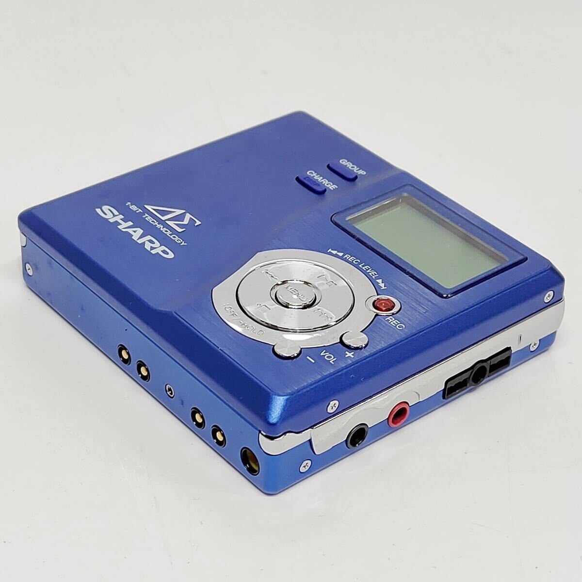 ●動作品 シャープ MD-DR77-A ポータブルMDレコーダー SHARP ブルー 付属品多数 PORTABLE MD RECORDER オーディオ 音響機器 S2994の画像5