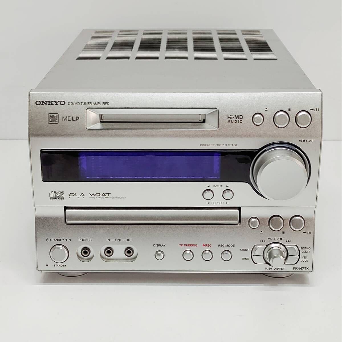 ●オンキョー FR-N7TX CD/MDチューナーアンプ ONKYO CD/MD TUNER AMPLIFIER オーディオ 音響機器 システムコンポ M1572の画像1