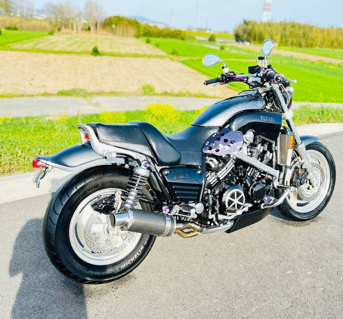 ◆◇(AP0172)YAMAHA VMAX1200 走行距離18529ｋｍ H12年 2WE 中古車体(検 W800 Z900RS ZRX1200)◇◆の画像3