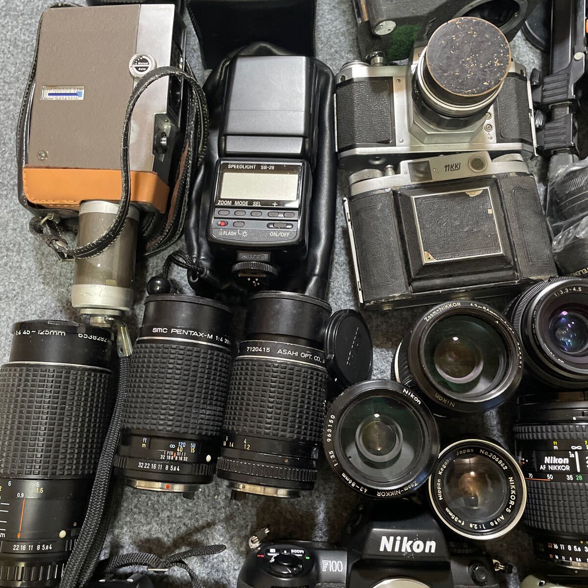 ジャンク まとめ 大量 フィルムカメラ レンズ レンジファインダー NIKON MINOLTA PENTAX A1930000の画像4