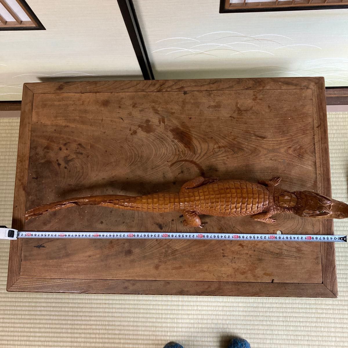 ワニの剥製　95cm 尻尾の先　2cmほど欠けあり