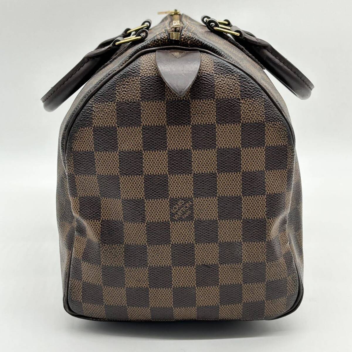 ●高級●LOUIS VUITTON ルイヴィトン スピーディ30 ダミエ ミニボストン ハンドバッグ 鞄 かばん PVC レザー レディース 茶 ブラウン_画像5