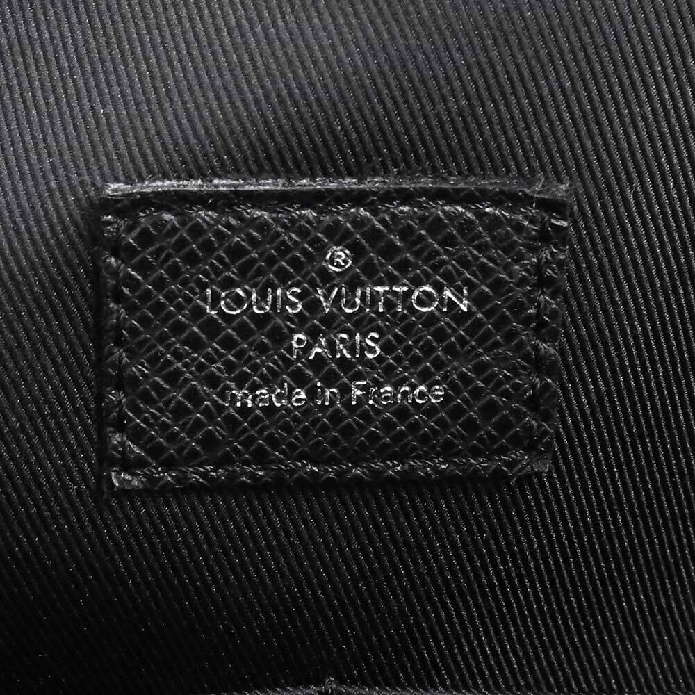 （美品）ルイ ヴィトン LOUIS VUITTON エイドリアン バックパック リュック デイパック タイガ ブラック 黒 シルバー金具 M30857_画像9