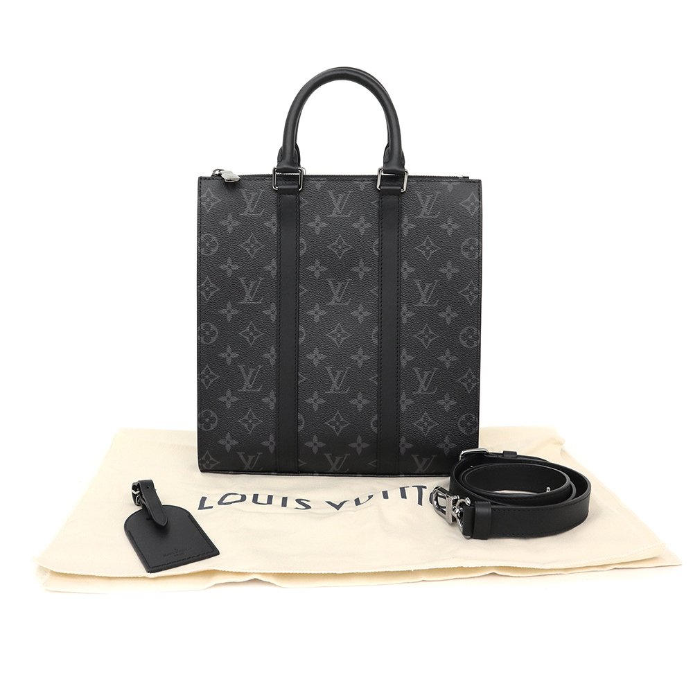 （新品・未使用品）ルイ ヴィトン LOUIS VUITTON サックプラ クロス 2way ショルダー ハンドバッグ モノグラムエクリプス 黒 M46098_画像2