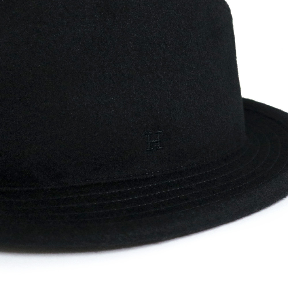 （新品・未使用品）エルメス HERMES フィデリオ ハット 帽子 カシミヤ 100％ #60 ノワール ブラック 黒_画像6