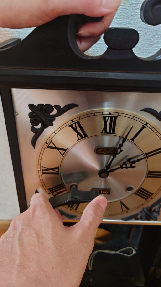 ☆アンティーク振り子時計（ゼンマイ式） 昭和レトロ ジャンクの画像2