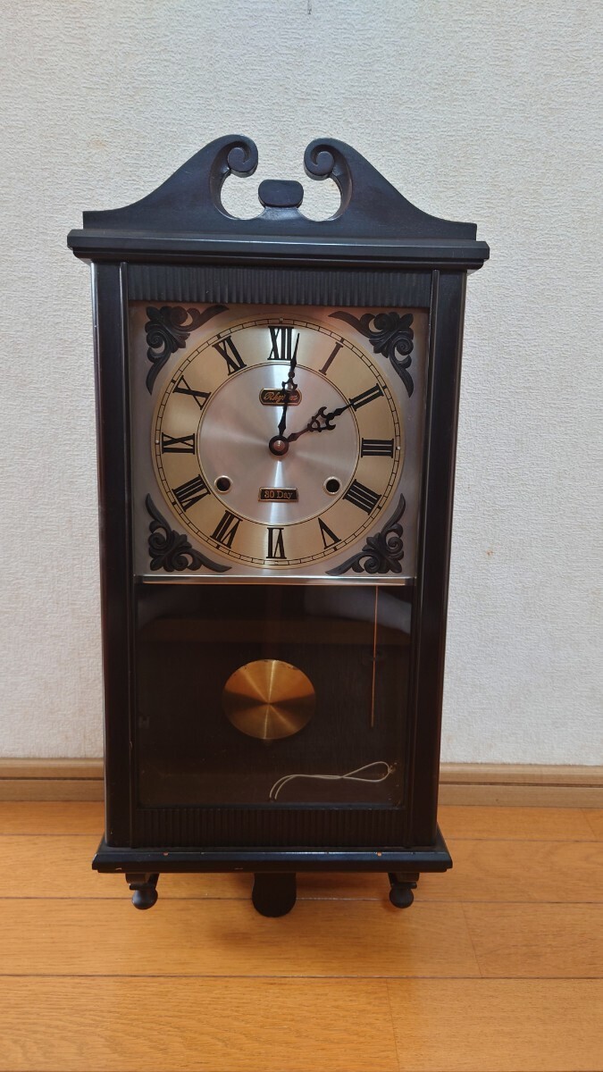 ☆アンティーク振り子時計（ゼンマイ式） 昭和レトロ ジャンクの画像1