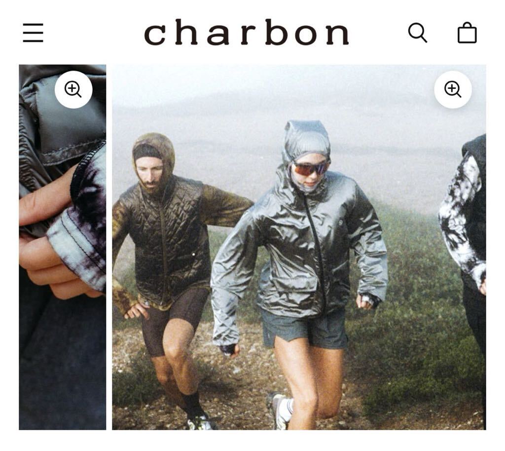 charbon シャルボン LIMONTA CHAMBRAY NYLON ZIP UP PARKA charbon シャルボン LIMONTA CHAMBRAY NYLON ZIP UP PARKA