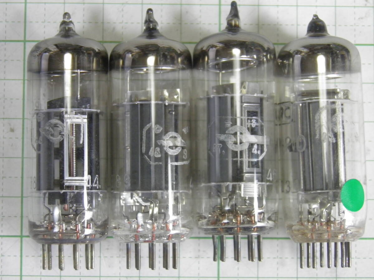 ■真空管：電力増幅5極管6R-P10（JRC，元箱，電々マーク）4本セットの画像3