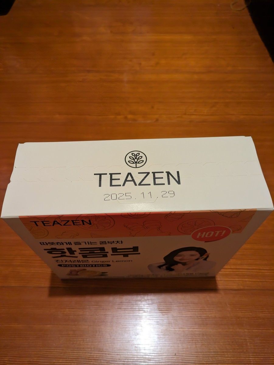 TEAZEN ティーゼン ホットコンブチャ ジンジャー レモン 5g 60本