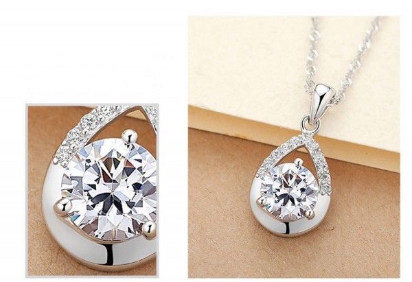 [ re-arrival!! limited time free shipping!!!! limitated production ] stamp / diamond CZ Drop pave pendant PPL