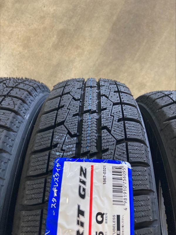 【送料税込み4本】 トーヨー TOYO OBSERVE GARIT GIZ 155/65R14 75Q 新品2023年製 スタッドレス 155/65-14 冬用 日産 サクラ/モコ_画像3