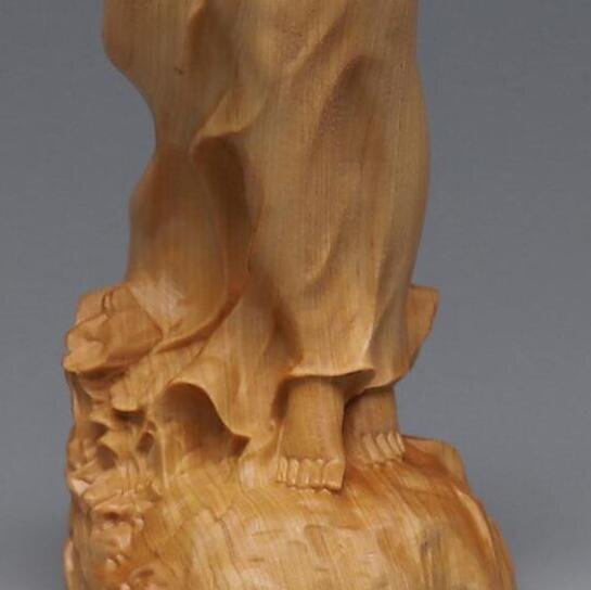 綺麗★木彫 置物 裸女像 美人像 女性像 彫刻工芸品★高さ23cm_画像4