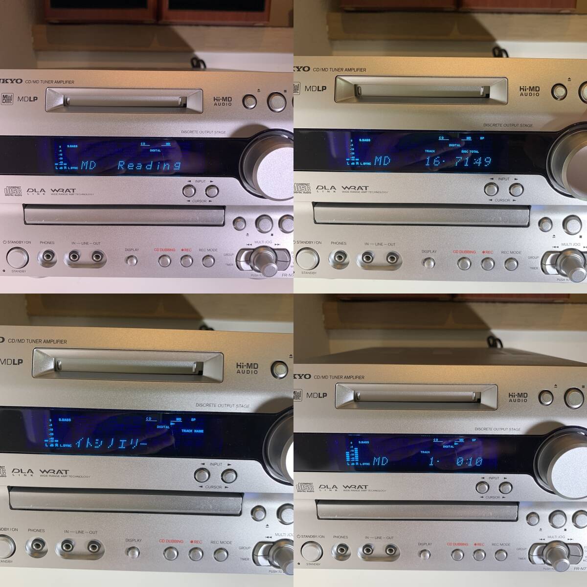 ONKYO Onkyo Hi-MD CD/ MD component stereo FR-N7TX + speaker D-N7TX operation verification ending used 