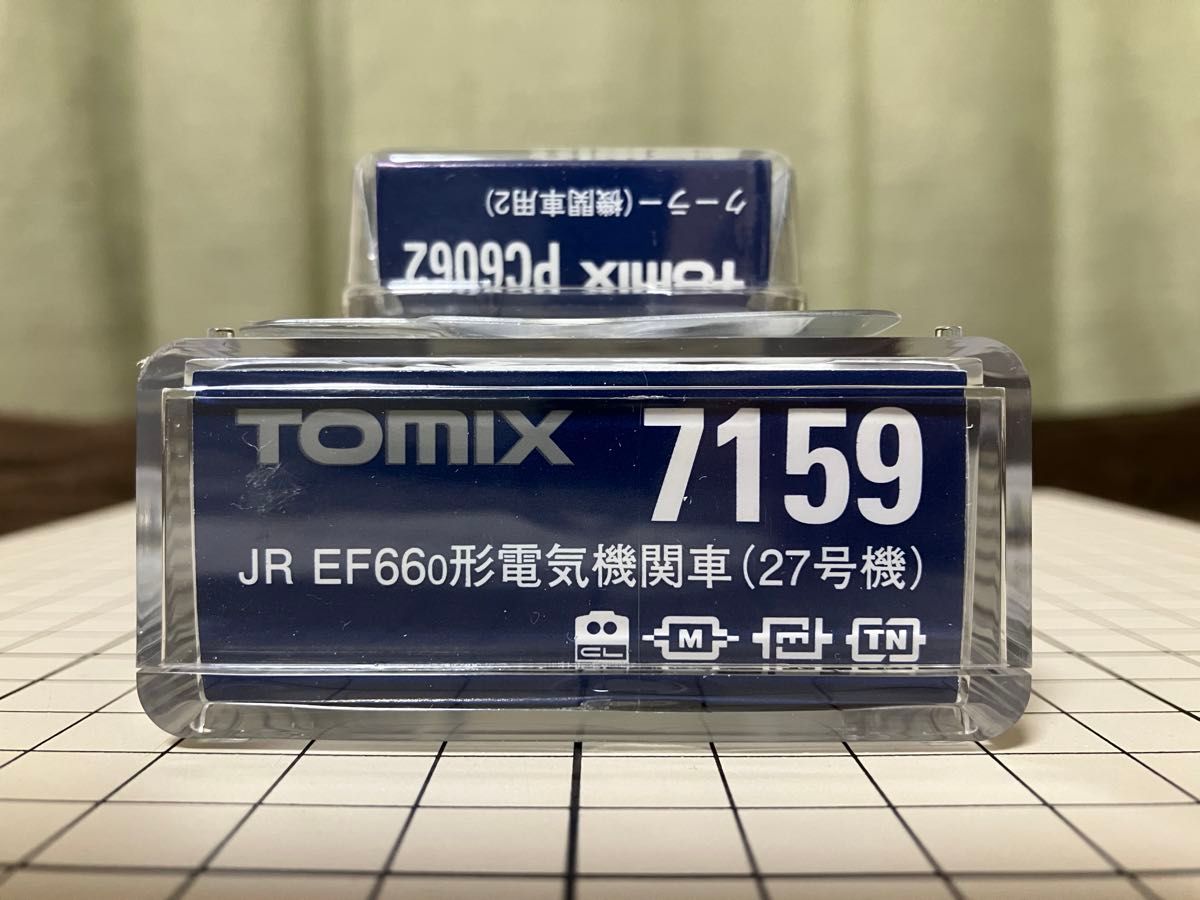 【新品未使用品】TOMIX：7159 JR EF66-0形電気機関車(27号機)＆PC6062 機関車用クーラー