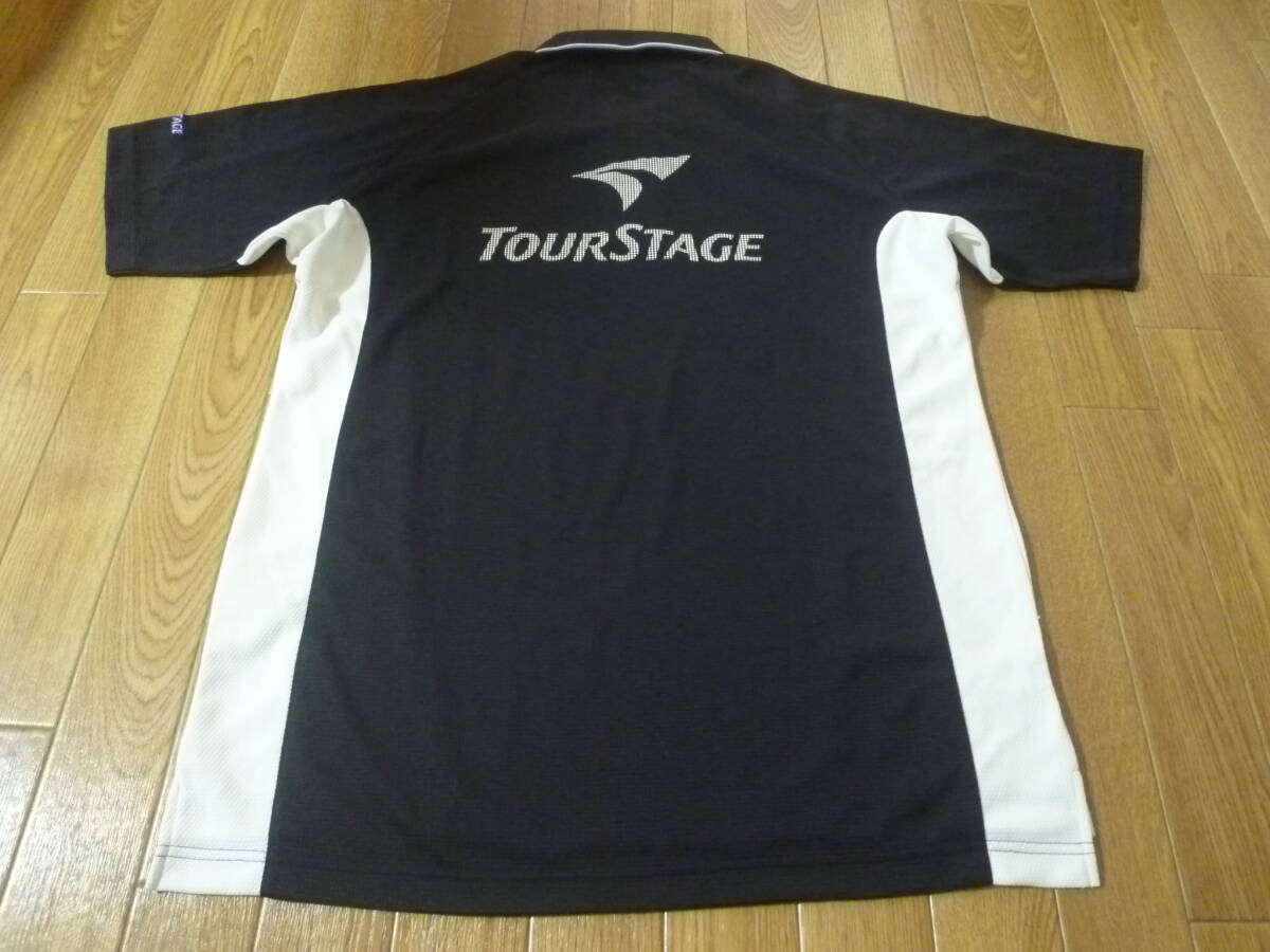 新品☆ツアーステージ TOURSTAGE☆ビッグロゴ 速乾 UVカット -3℃ ポロシャツ☆Ｌ_画像2