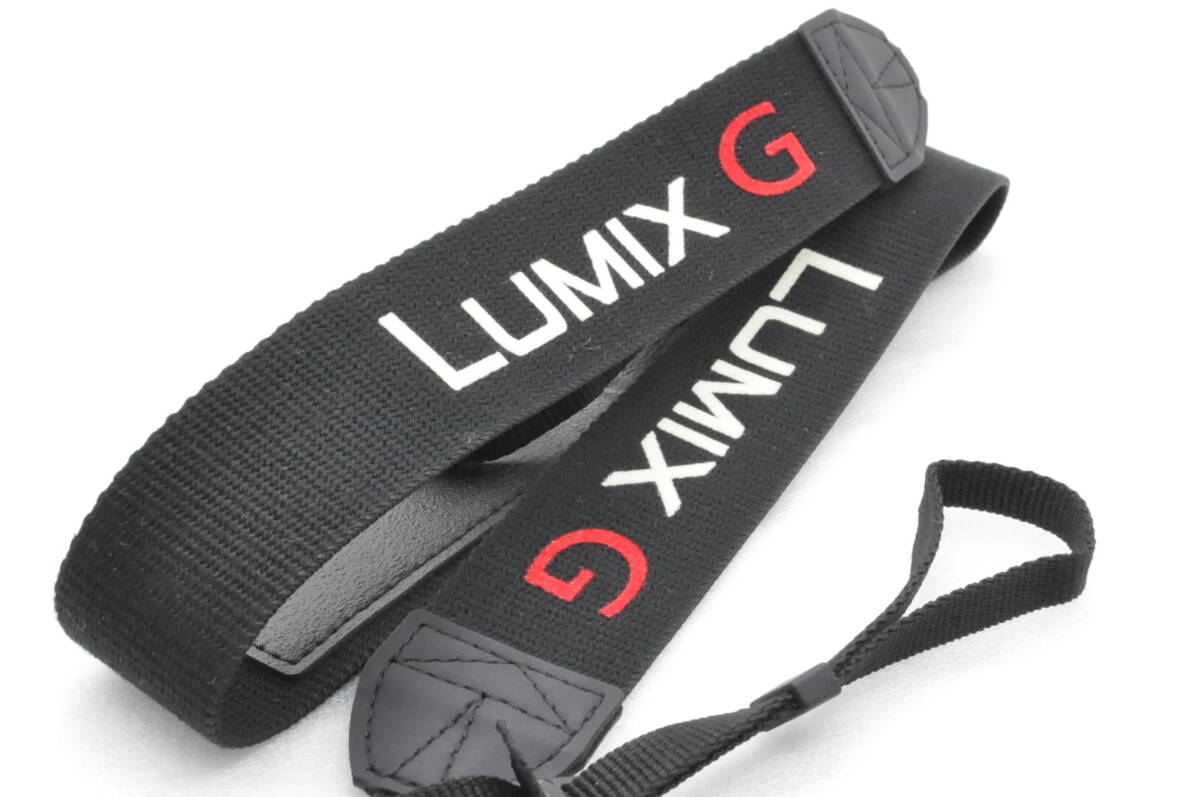 LUMIX G カメラ ストラップ 黒色 幅広約3.4cm幅 ルミックス Panasonic Camera Strap ＃24246_画像1