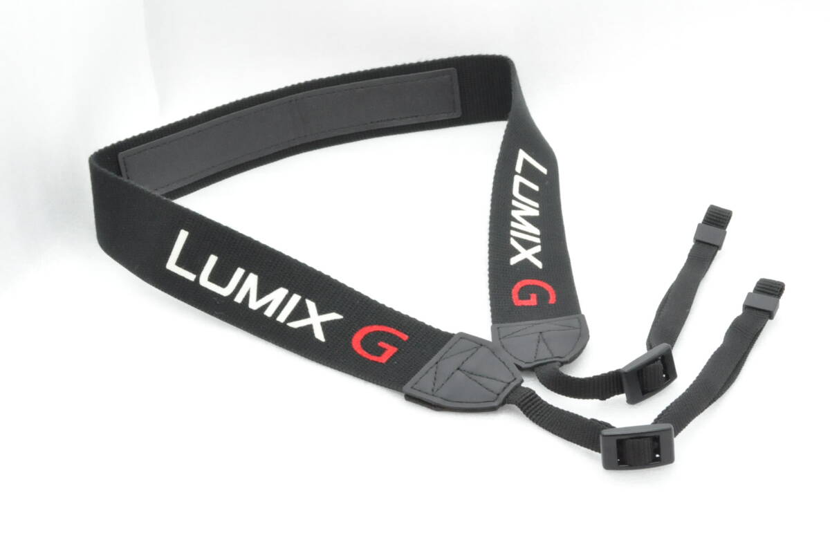 LUMIX G カメラ ストラップ 黒色 幅広約3.4cm幅 ルミックス Panasonic Camera Strap ＃24246_画像3