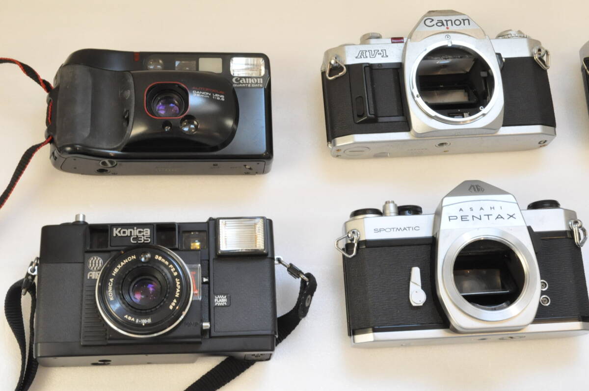 【大量 まとめ】 キャノン カメラ Cannon Pentax Fujifilm Minolta Konica 一眼レフ フィルム カメラ コンパクト カメラ 14点 #24252_画像3