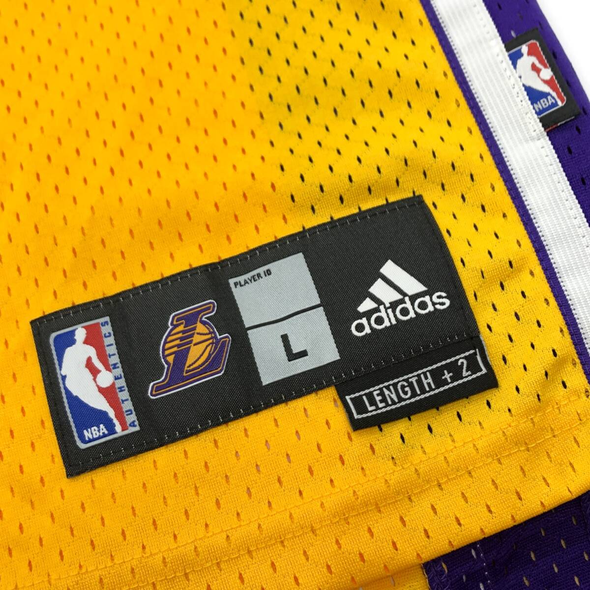 adidas NBA LAKERS BRYANT #24 レイカーズ コービー ブライアント ユニフォーム Lサイズ イエロー / USA #8 Lサイズ レッド #9425_画像7