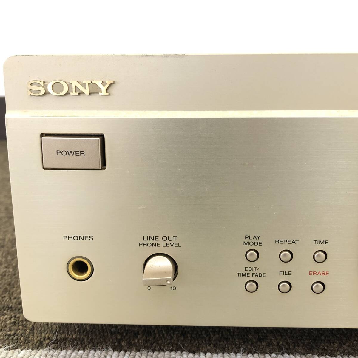 1円スタート SONY ソニー CDP-XA50ES CDプレーヤー 通電確認済み ジャンク扱い 現状品 オーディオ機器 音響機器