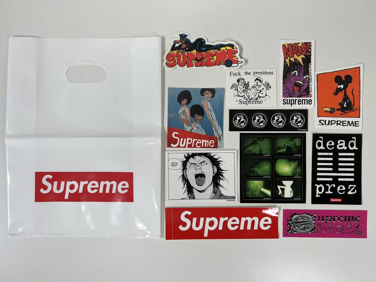 Supreme Sticker シュプリーム ステッカー 11枚 ショッパー セット ノベルティ box logo ボックスロゴ AKIRA アキラ ④_画像1