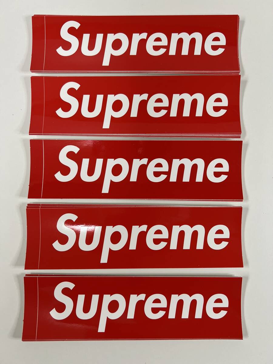 ★☆新品未使用 SUPREME シュプリーム BOX LOGO STICKER ボックスロゴステッカー 50枚セット 正規品 ノベルティ☆★_画像1