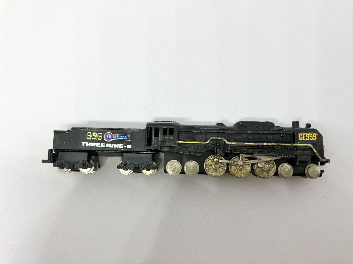 1円スタート☆当時物☆ ポピー スタートレイン 銀河鉄道999 SG-09 No.999 スリーナイン号 C62 50 S1/170 レール付き昭和 レトロの画像4