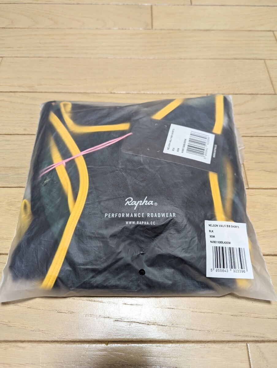 新品 Rapha NELSON VAILS BIB SHORTS BLK XSサイズ 新品未開封_画像1